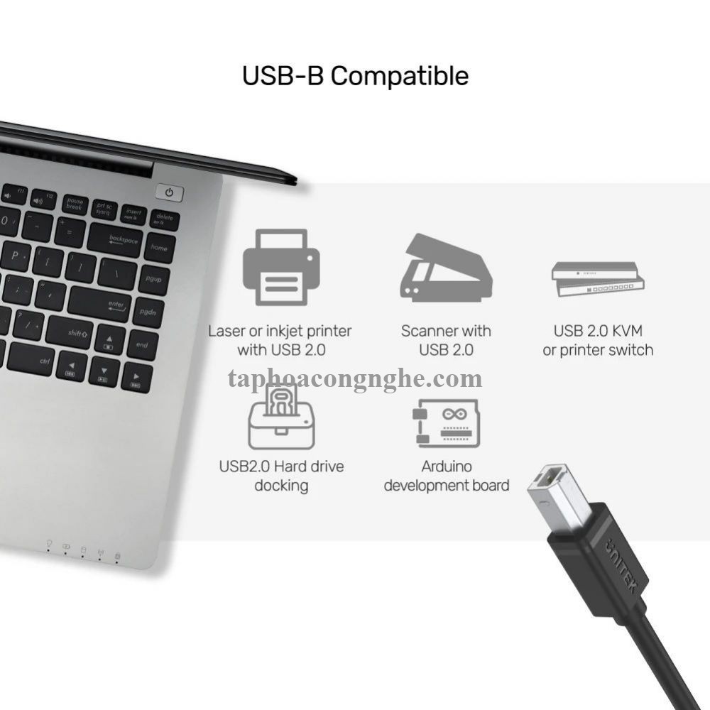 Unitek 28447 Y-C420GBK 3M Cáp USB In 2.0 30028447